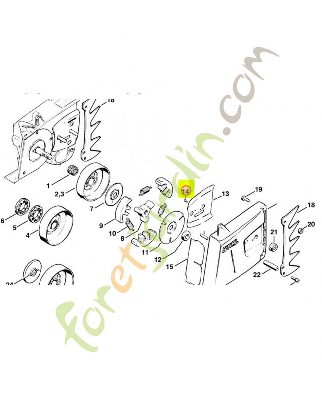 Rivet 3x8 Stihl réf. 9441-065-1910 en stock