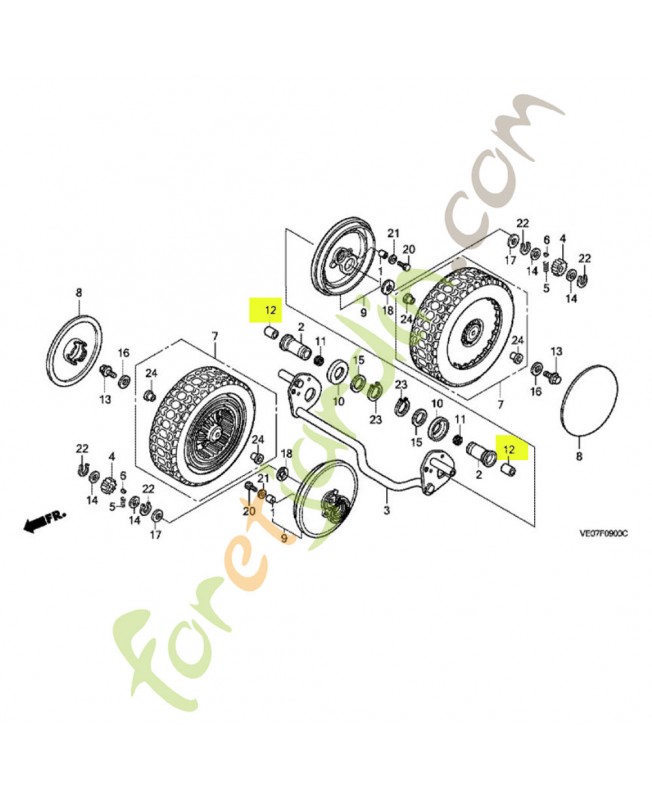 Bague d'arbre en stock