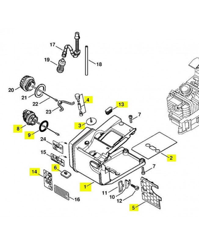 Repères 2 à 6-8-9-13 et 14 Carter
