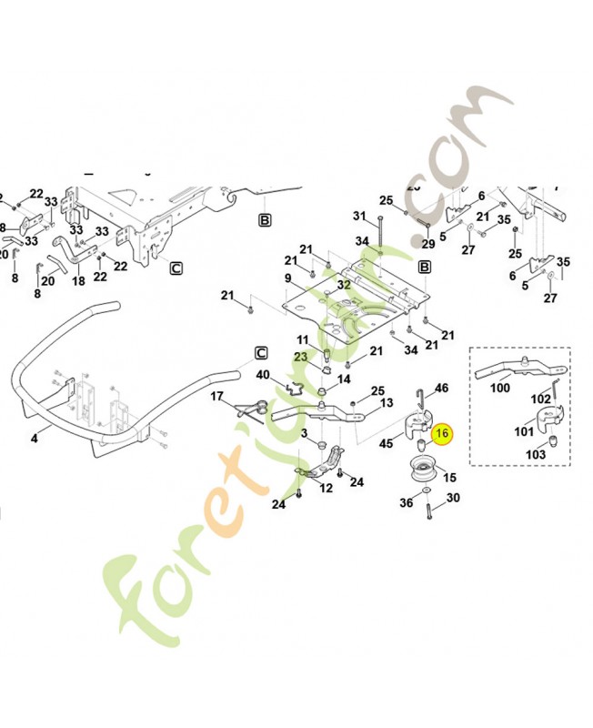 Douille d'écartement
