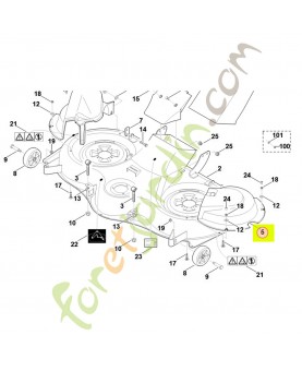Capot protecteur gauche