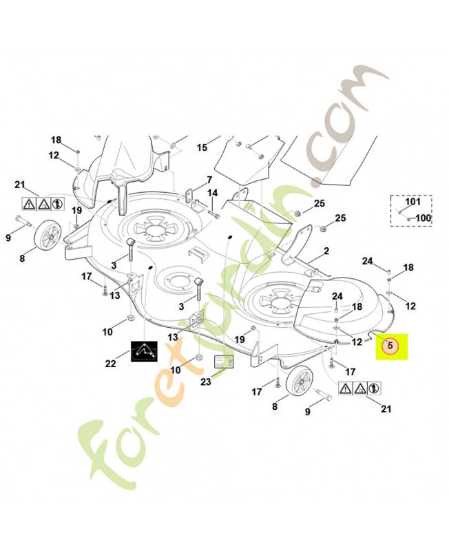 Capot protecteur gauche