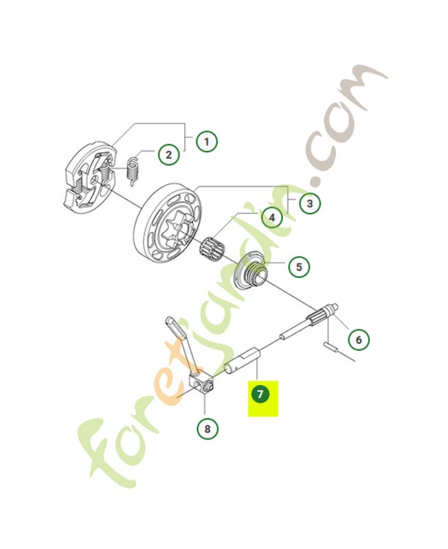 Cylindre de pompe Husqvarna ref. 537154802