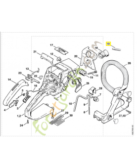 Tuyau d'impulsion stihl réf 1123-141-8600. Pièce détachée Stihl