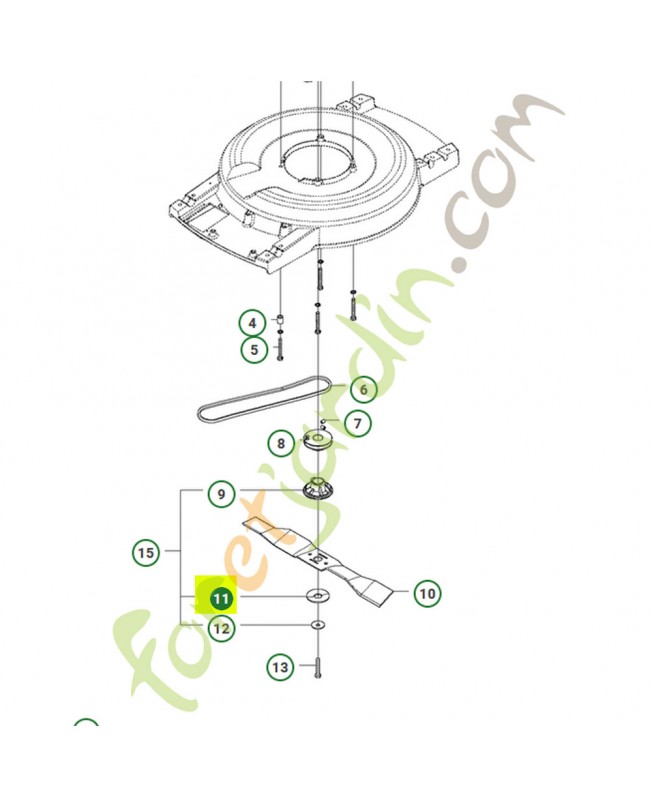 Rondelle husqvarna réf : 295674401