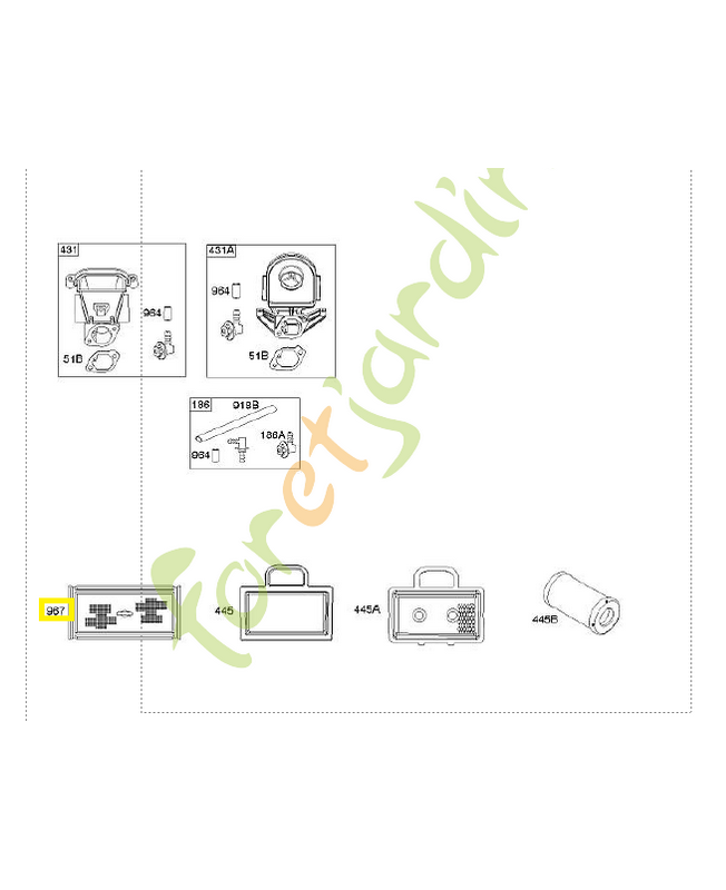 273638s Pré-filtre Briggs & Stratton