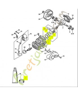 Piston complet  ø 38 mm
