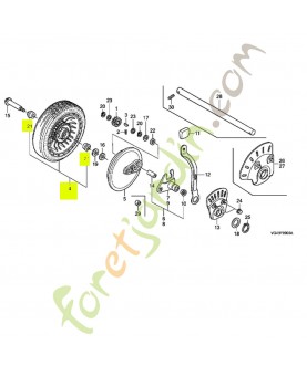 Roue comp. ar. xnh164x réf....