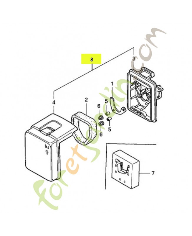 Ens. carter de filtre