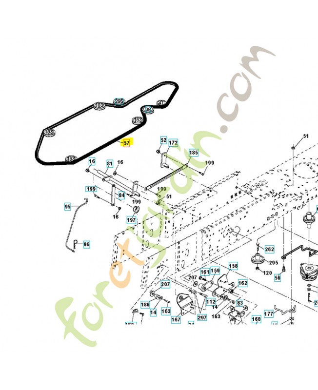 Courroie de traction 583036701 husqvarna