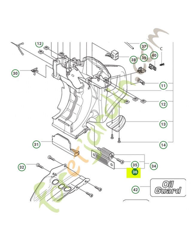 Guide Husqvarna ref. 544238201