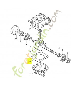 Joint de cylindre Stihl ref. 4140-029-2300 Remplace référence 4140-029-2301