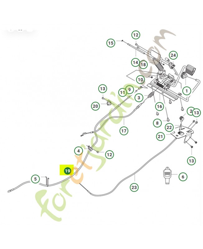 Control cable transmission l 1