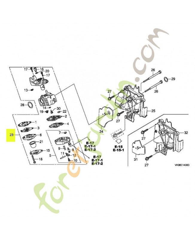 Ens. carburateur (wyb 6d) Ens. carburateur (wyb 6d)