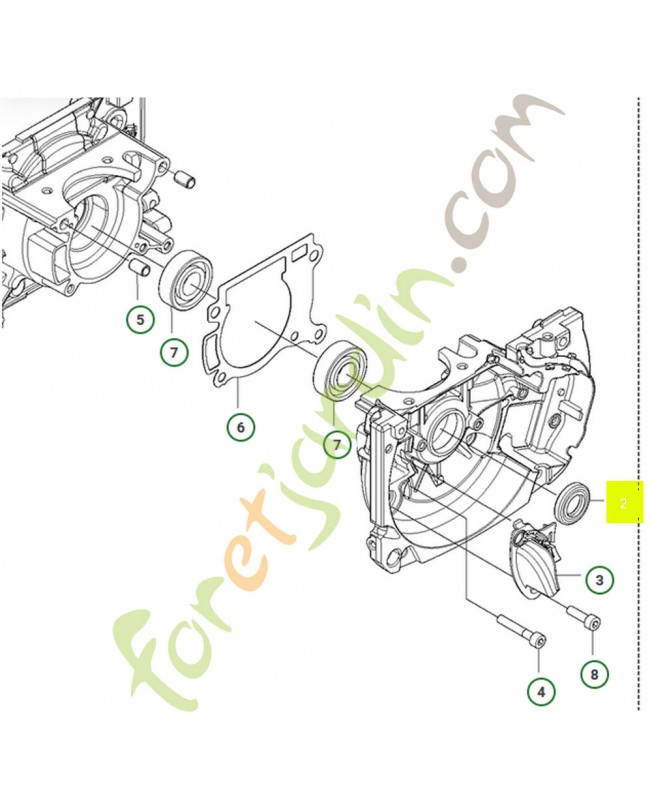 Joint 15x26x5,3 husqvarna référence 589210301