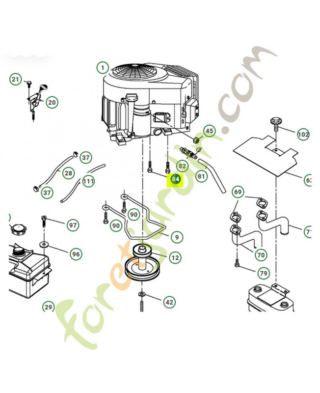 Vis 3/8-16-1-1/4 husqvarna ref. 817060620 en stock