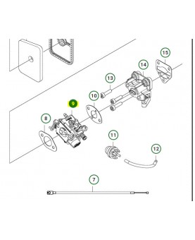 Carburateur husqvarna ref. 584901402 remplace référence 584901401