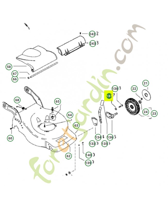 Rondelle husqvarna 24x13x1.0