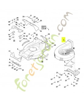 Garniture intérieur Stihl ref. 6378-701-4300