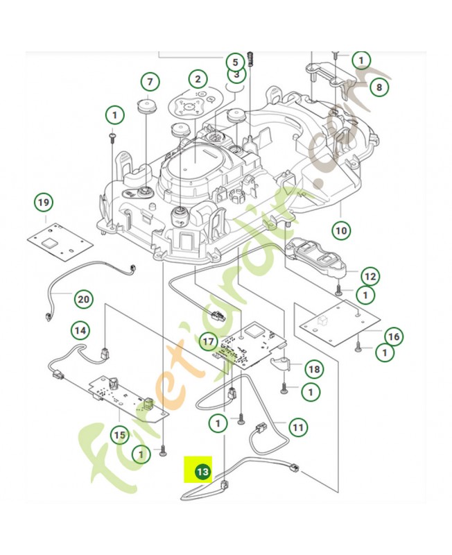 Cable 536253903- Pièce détachée Husqvarna