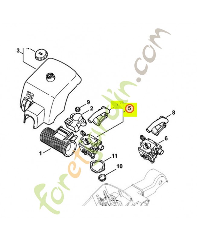 Carburateur c1q-s127 stihl ref. 1129-120-0654