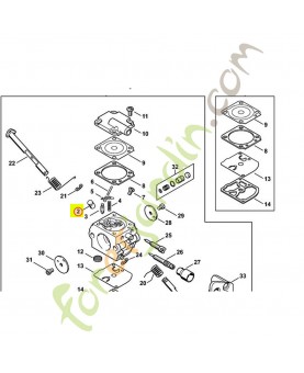 Gicleur a soupapes Stihl ref. 1129-121-5406