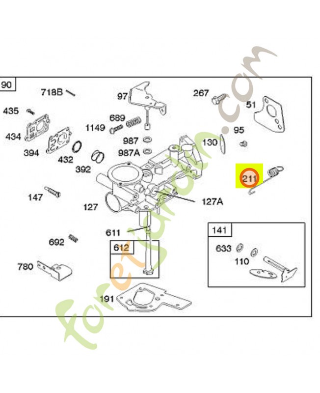 691289 Ressort ralenti