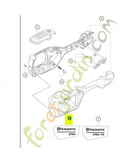 Autocollant Husqvarna  215il