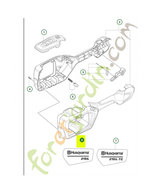 Autocollant Husqvarna  215il