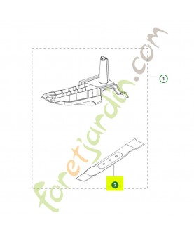 Lame mulching lc 42cm...