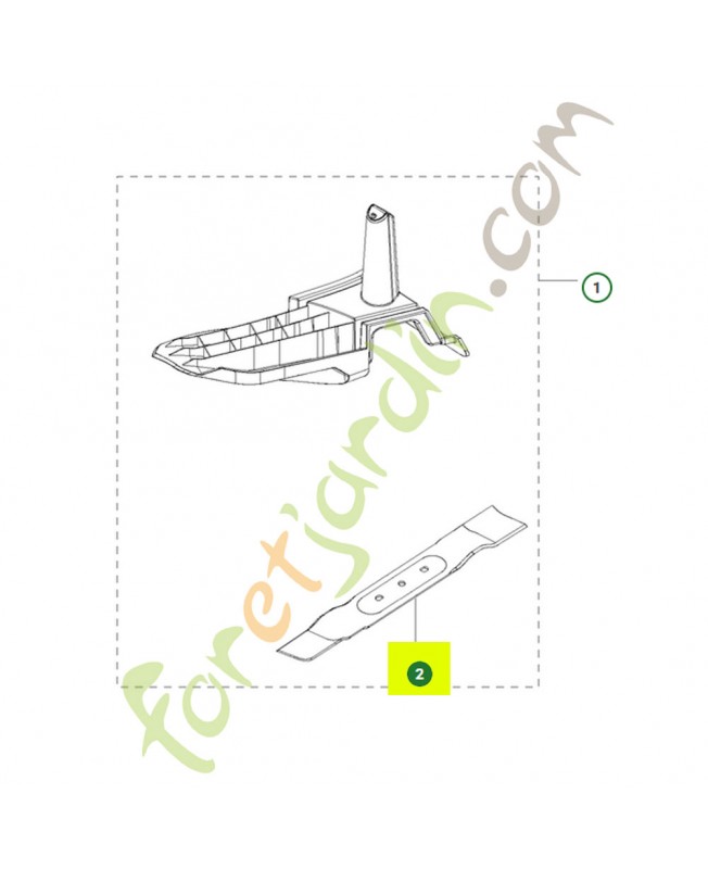 Lame mulching lc 42cm 534975601