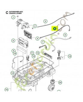 Cable Husqvarna 534993603