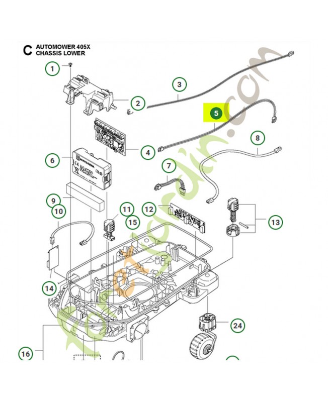 Cable Husqvarna 534993603