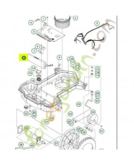 Batterie 535120903- Pièce de détachée Husqvarna Remplace référence 535120901 et 535120902