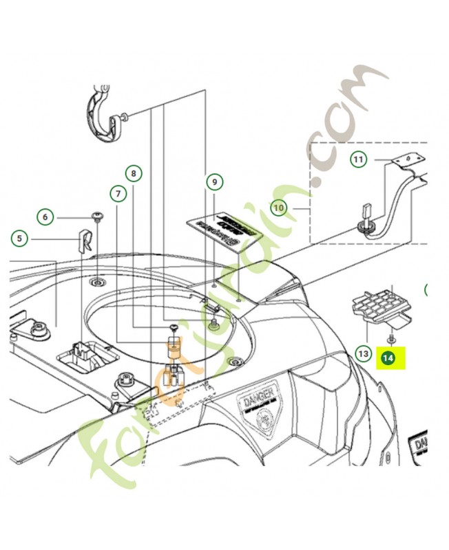Vis 12mm  Réf 575543312