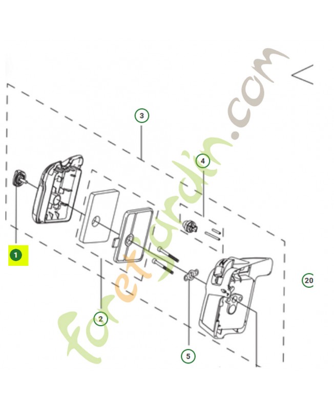 Vis de fermeture de couvercle