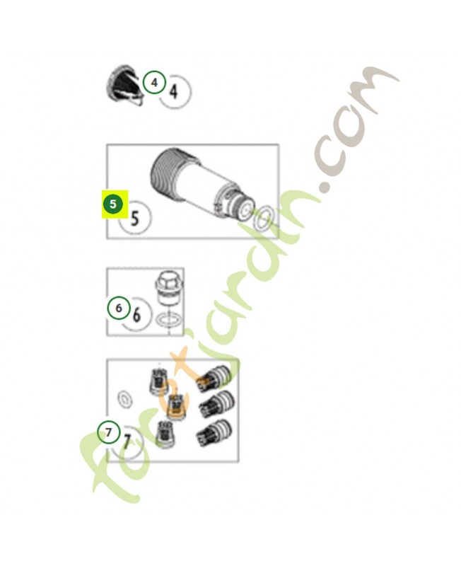 Entrée d'eau d'arrivée