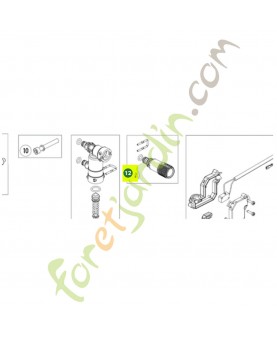 Sortie d'eau du tuyau