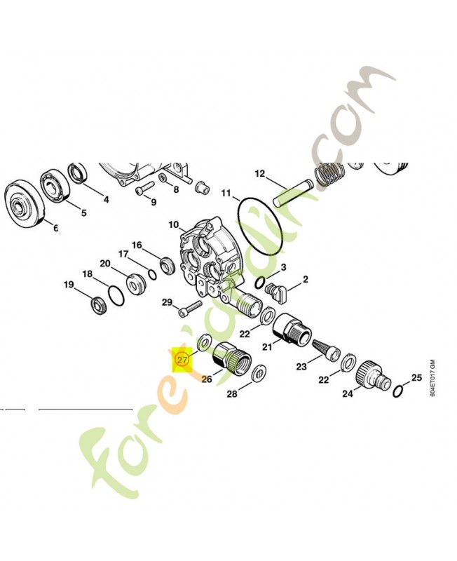 Joint d'etancheite stihl ref. 9636-965-1488