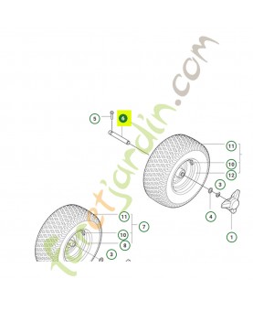 Axe 597465401. Pièce détachée Husqvarna