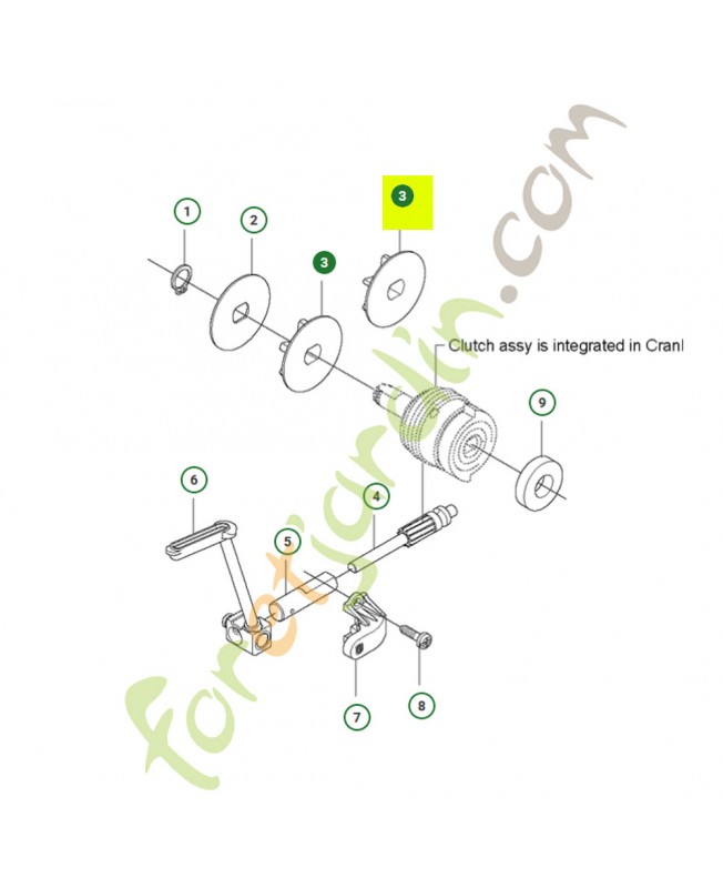 Pignon etoile 1/4"m - 9t