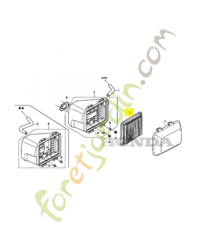 Élément de filtre a air