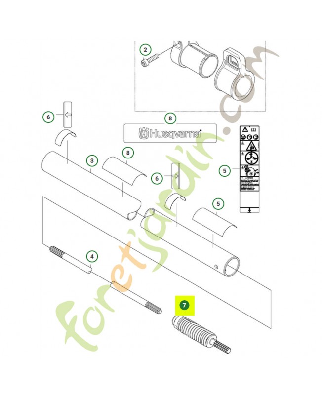 Rotule husqvarna réf: 586304402