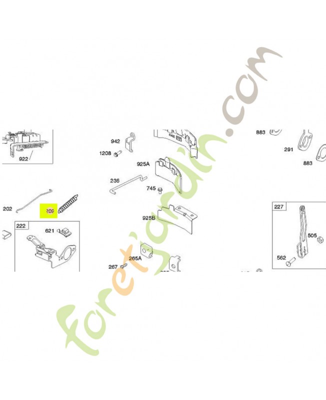 793430 Ressort regulateur briggstratton