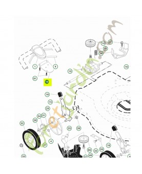 Support 536153801-  Pièce détachée Husqvarna