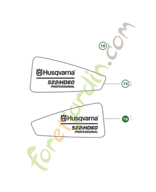 Autocollant  522ihdr60