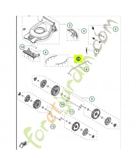 Guide 536433401- Pièce détachée Husqvarna