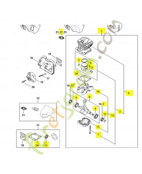 Bloc moteur 1148-020-0201- Pièce détachée Stihl