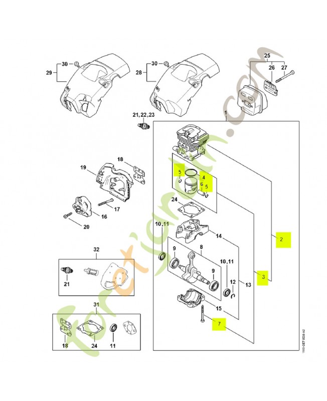 Cylindre avec piston ø 37 mm 1148-020-1201- Pièce détachée Stihl Cylindre avec piston ø 37 mm 1148-020-1201- Pièce détachée Stihl