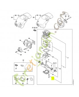 Vis cylindrique IS D5x55 9075-478-4258- Pièce détachée Stihl